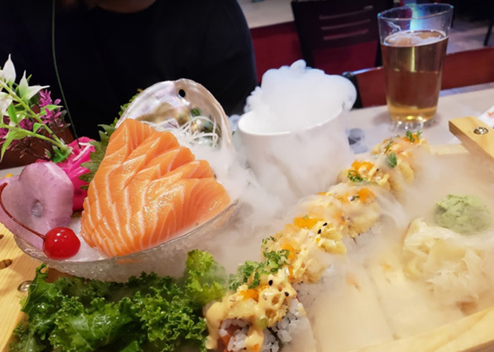 Sushi Train menu photography